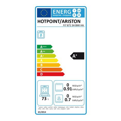 Hotpoint | FI7 871 SH BMI | Oven | 73 L | Multifunctional | AquaSmart | Electronic | Height 59.5 cm | Width 59.5 cm | Black - 4